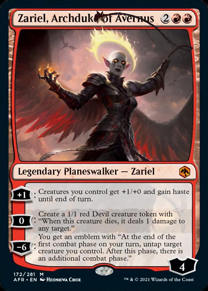 adventures in the forgotten realms mtg cards Magic: Gathering the Collector Booster Experience the long awaited crossover between Magic the Gathering and Dungeons and Dragons Zariel, Archduke of Avernus [Dungeons