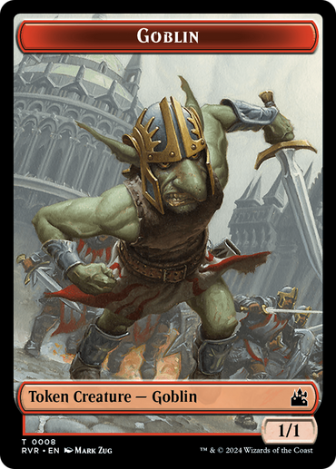 Goblin (0008) // Sphinx Double-Sided Token [Ravnica Remastered Tokens]