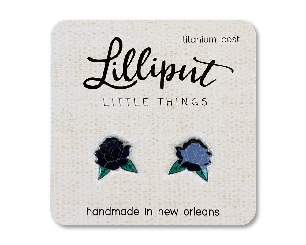 Black Roses Earrings