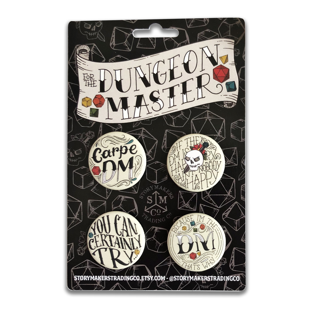 D&D Buttons - Dungeon Master Collection