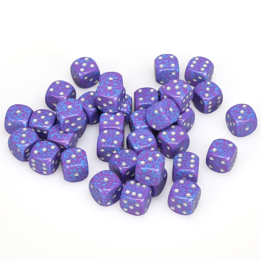 D6 Dice Block: Speckled Tetra with Silver - 12mm (36)