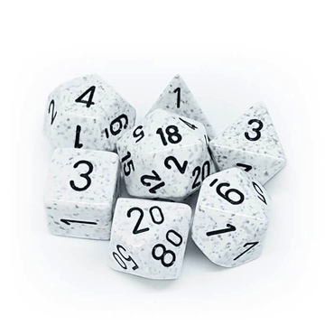 RPG Dice Set: Speckled Arctic Camo