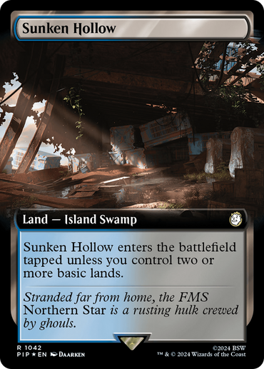 Sunken Hollow (Extended Art) (Surge Foil) [Fallout]
