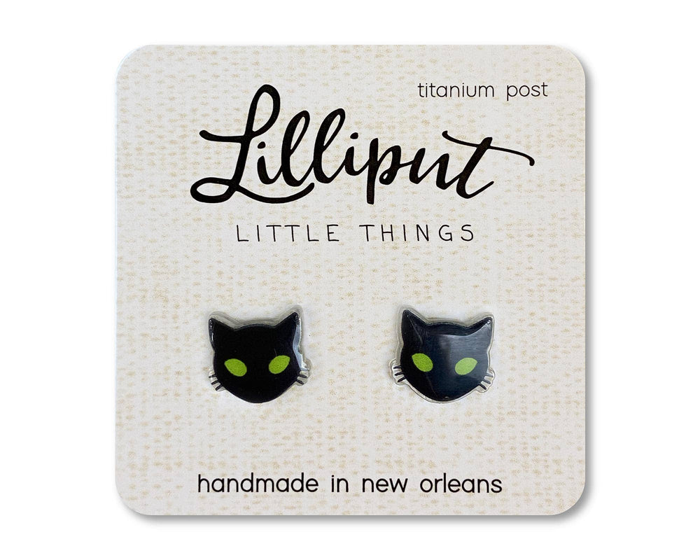 Black Cat Earrings