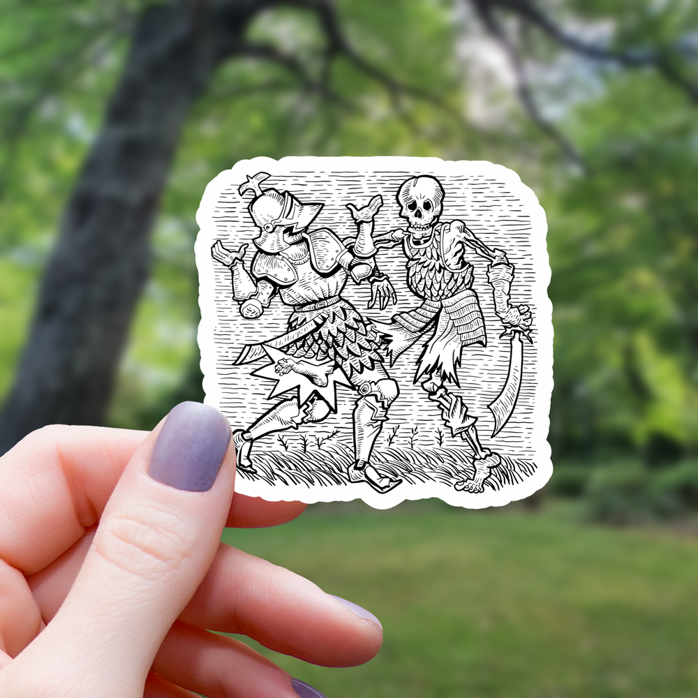 Vinyl Sticker - Skeleton Knight Battle