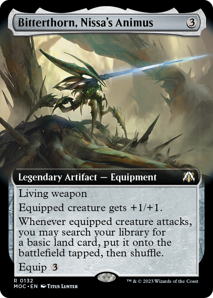 Bitterthorn, Nissa's Animus (Extended Art) [March of the Machine Commander]