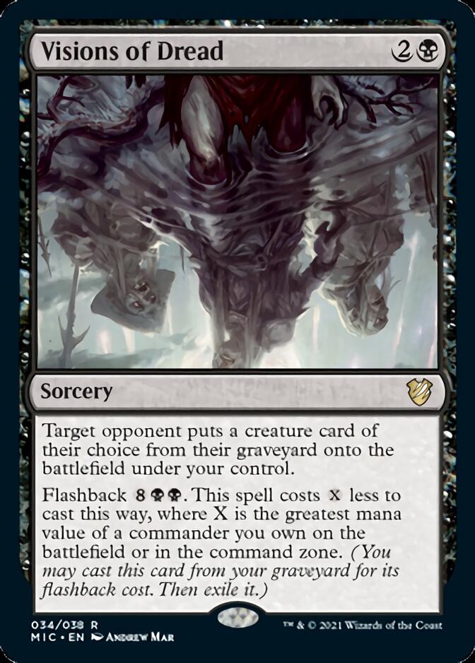 midnight hunt cards mtg Visions of Dread [Innistrad: Midnight Hunt Commander]