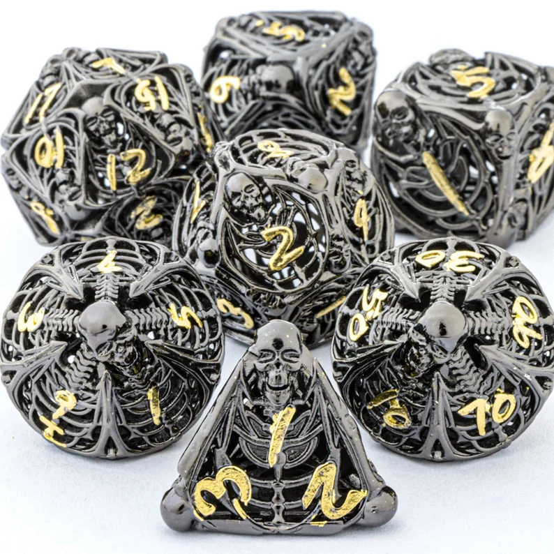Metal RPG Dice Set - Hollow Vessels