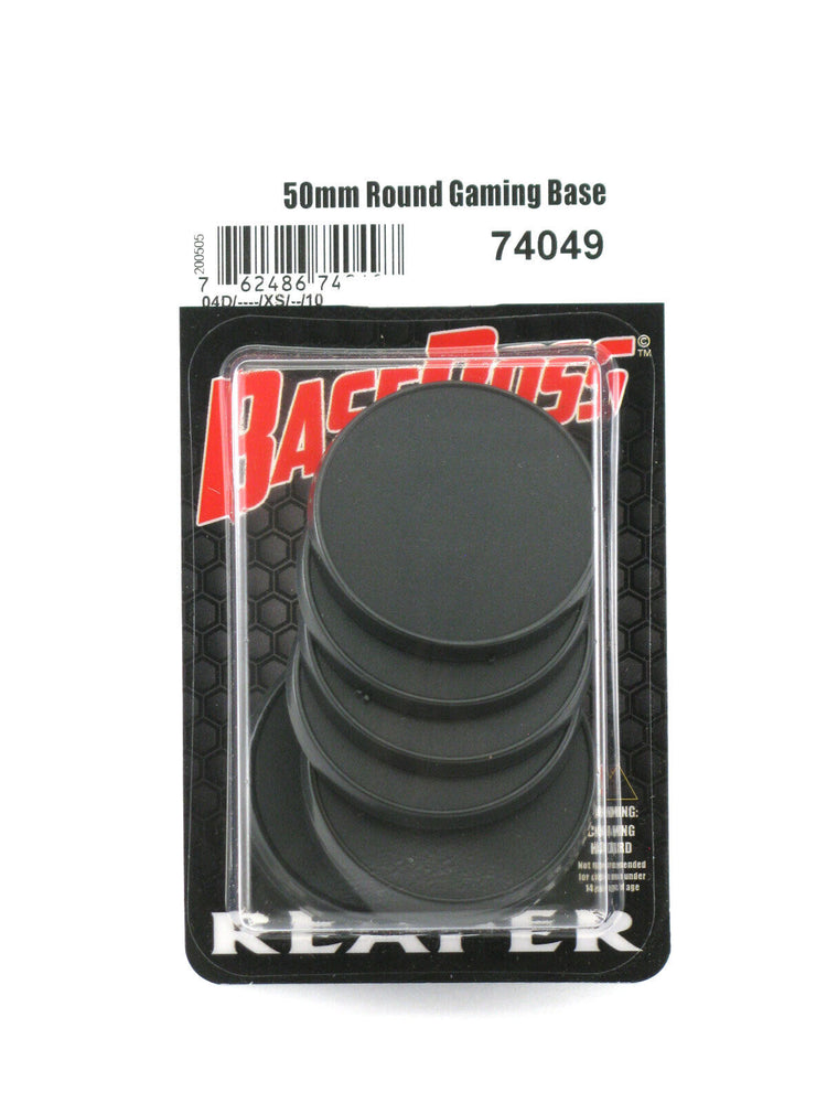 Reaper: Base Boss - 50mm Round Gaming Base (10)