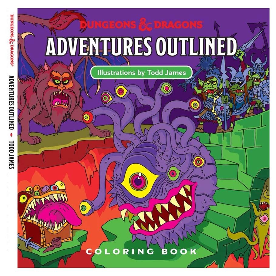 Dungeons & Dragons: Adventures Outlined - Coloring Book